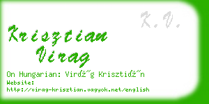 krisztian virag business card